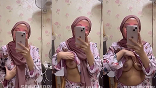 Hijab Binal Pap Toket Depan Kaca