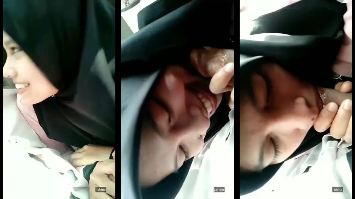 Jilbab Hitam BJ Di Mobil